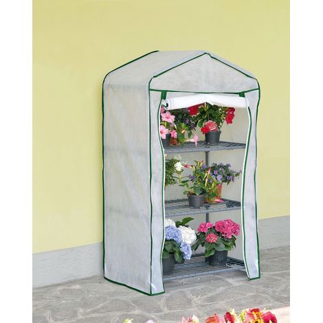 Telo Ricambio per Serra Verdemax Azalea 3 Ripiani 70x50x125 cm in TNT Bianco
