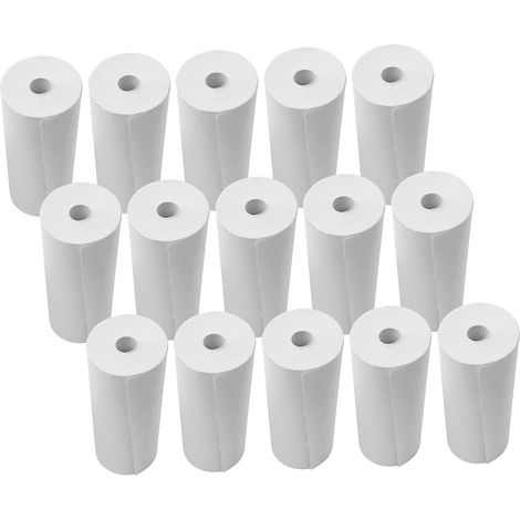 Rouleau de papier thermique 80 x 30 mm pour imprimantes de caisse enregistreuse, pour l'impression de tickets de caisse de supermarché (15 rouleaux) (1/5)