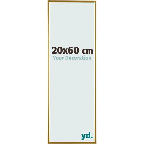 yd. - Cadre photo 20x60 - Or - Plastique - Evry