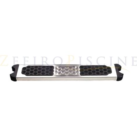 Gradino in Acciaio Inox AISI 316 con Inserto Antisdrucciolo per Scaletta di Risalita per Piscina - Larghezza Cm 50 (Attacco Cm 46) - Diametro Cm. 4,3