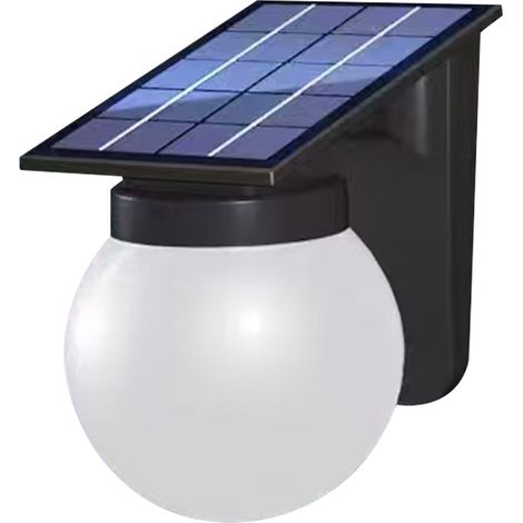 Applique solaire murale extérieure 3000K Éclairage continu pour façade, jardin, terrasse (1/5)
