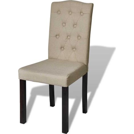 Maison Exclusive - Chaises à manger lot de 6 poil de chameau tissu (1/5)