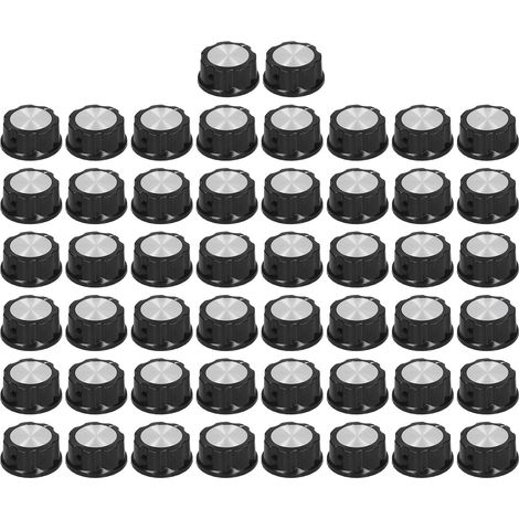 50 Pièces Boutons de Potentiomètre Commande de Vitesse Capuchons en Plastique de Remplacement 33mm Diamètre BEM‑A04 (1/5)