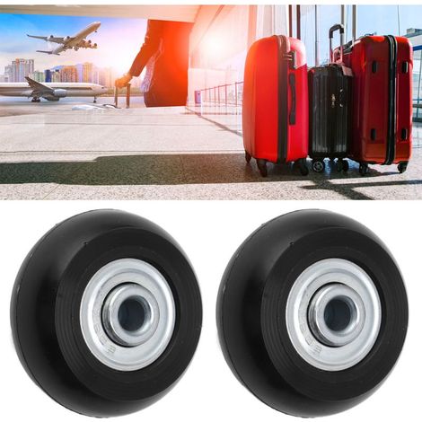 Roue pour Valise avec Roulement à Billes silencieuse en PU 50mm x 18mm Kit de Remplacement 2 pièces (1/5)