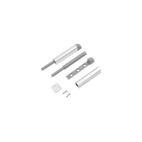 2 Pièces Aimant Poussoir Porte Placard Loquet Magnetique Loquets à Poussoir Magnétiques Poussoir Placard Fermeture Magnétiques pour Armoire-Argenté - Crezuo