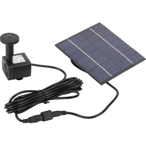Kit de fontaine solaire submersible avec panneau solaire de 1,4 W pour bassin et piscine. (1/5)