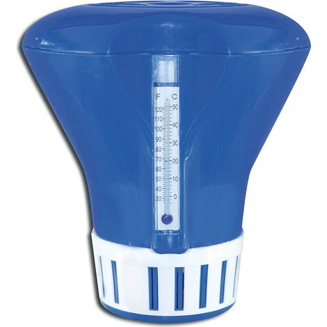 Accessoire de piscine qp système doseur flottant thermomètre intégré