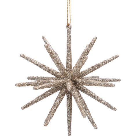 Étoiles de noël à paillettes 5 pièces ornements d'arbre suspendus belles décorations 3D de vacances décor de fête (1/5)