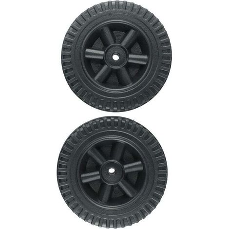 Set di 2 ruote di ricambio nere per barbecue a gas da 150 cm, compatibili con diverse marche.