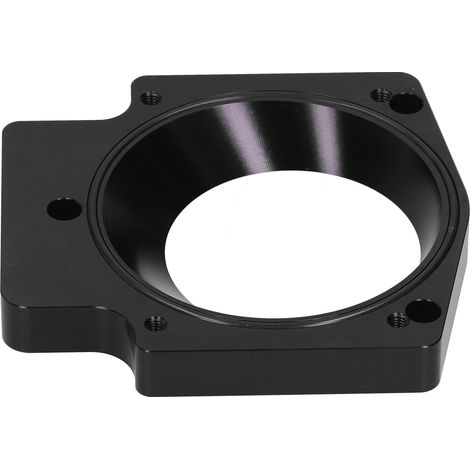 Corps d'admission 4 pouces adaptateur boîtier papillon espaceur en alliage d'aluminium compatible GM LS1 LS2 LS6 LSX LS4 noir (1/5)