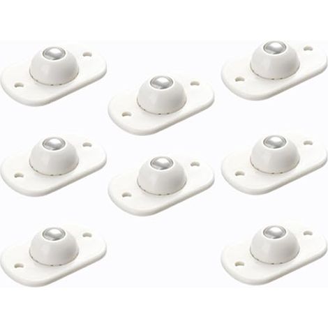 Roulettes Auto-Adhésives, Mini Roulettes à Billes Autocollantes en Plastique pour Meubles, Roulettes Pivotantes 360 ° à Billes Pour Petits Meubles, Boîte de Rangement (1/5)