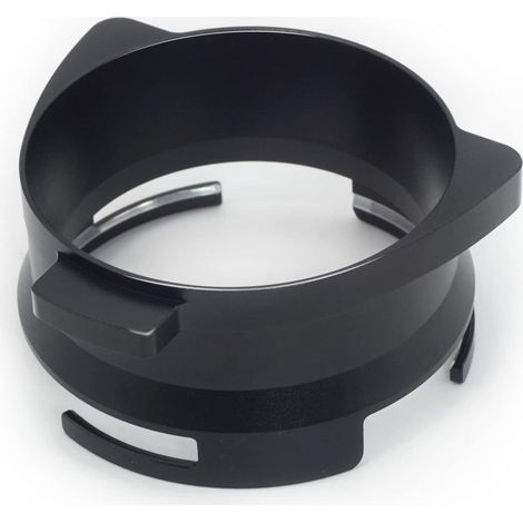 Bague doseuse à café de 54 mm, entonnoir, accessoires pour café expresso, aluminium, métal, pour porte-filtre, noir, mains libres, 7 x 7 x 3 cm (1/5)