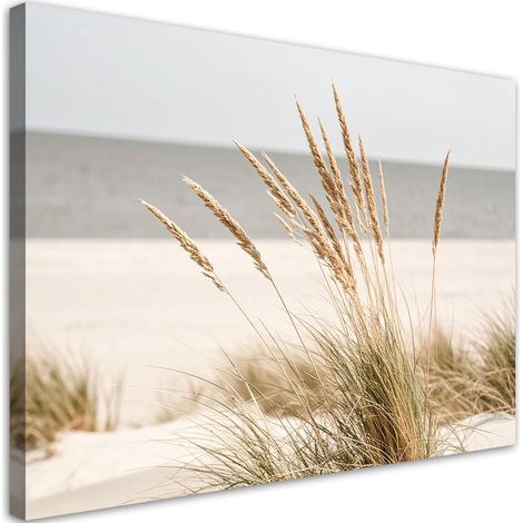 Wandbild Strand Meer Pflanzen Natur Beige 60x40 cm (1/5)