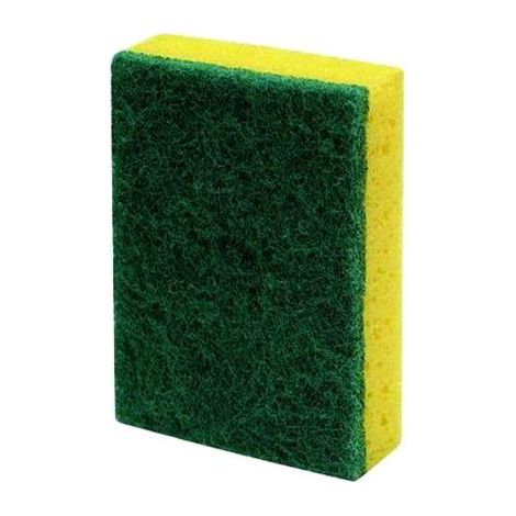 Spugne 3M Accoppiato Art.2Xl Verde/Giallo 125X90X28 Conf. 20 Pz