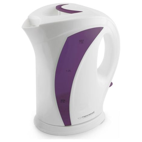Hervidor eléctrico Iguazú EKK018V de 1,7 L, color blanco-morado.