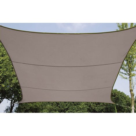 Sonnensegel Quadratisch Braun 5x5m - Sonnenschutz für Terrasse & Balkon (1/4)