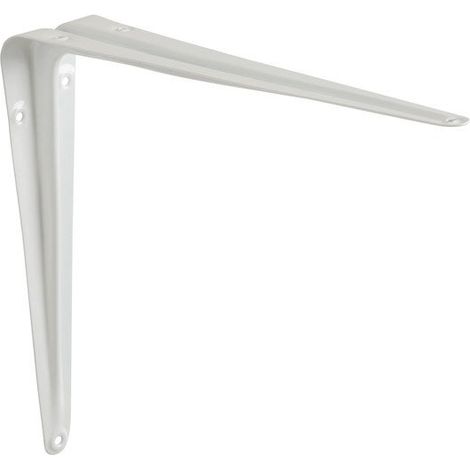 Equerre en acier peint Normo, H.25 x P.20 cm blanc