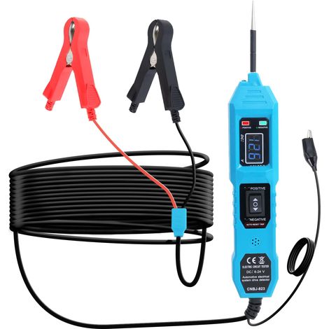 Testeur d'alimentation automobile AC/DC 6-24V/3,5-36V, détecteur de court-circuit à affichage numérique, utilisé pour les tests de continuité. (1/5)