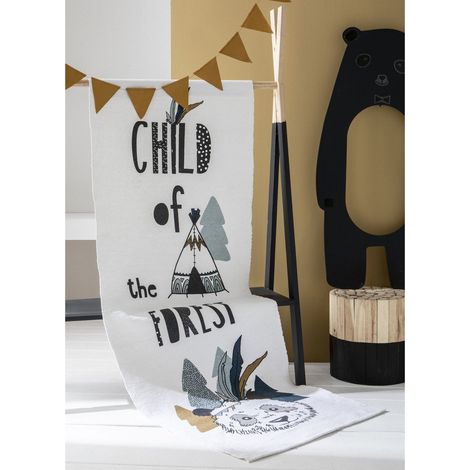 Tapis enfant rectangulaire en coton FOREST (1/3)