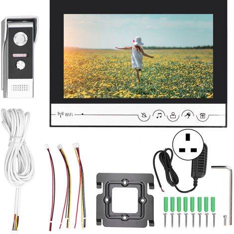 Intelligente WLAN-Türklingel in HD-Qualität, 100–240 V, für Haus und Wohnung (1/5)