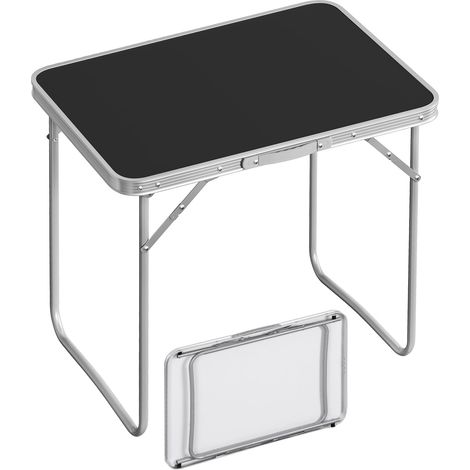 Table de Camping Pliante, 70x60x50 cm, Noir (1/5)
