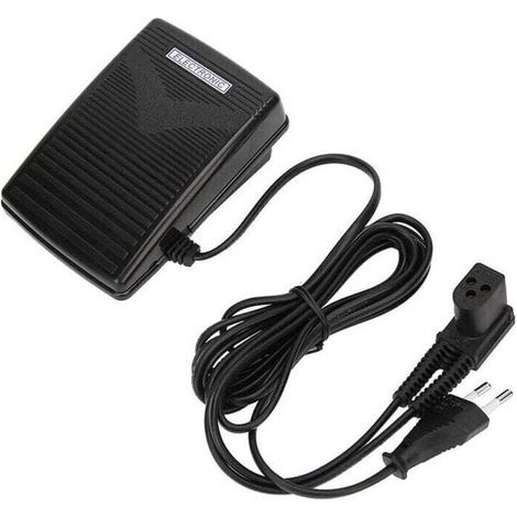 Pédale de Commande au Pied de la Machine à Coudre-pédale de Commande au Pied avec Cordon d'alimentation adapté à la Machine à Coudre Singer 974 (1/5)