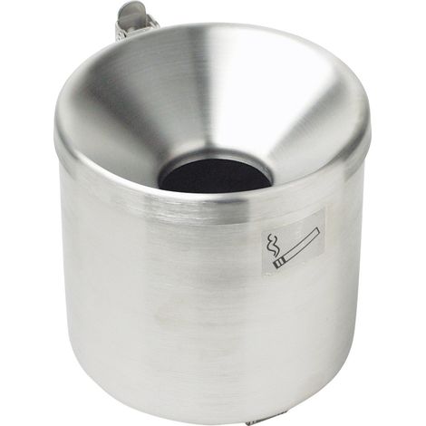 Cendrier mural auto-extinguible en acier inoxydable – Usage intérieur et extérieur – Diamètre 9 cm – Résistant aux intempéries