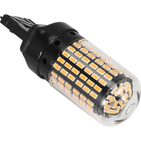 2 PièCes SéRies Ampoule LED de Voiture 3157 P27-7W T25 P27W Canbus Lampe Haute Puissance Sans Erreur Feu ArrièRe Tourner la Frein Jaune (1/4)