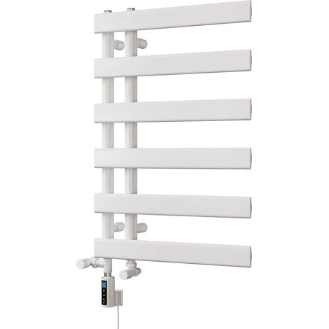 Agar - White Dual Fuel Towel Rail H748mm x W500mm Thermostatic WIFI (1/3)