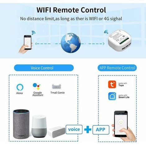 Télécommande Sans Fil - RF433 Et WiFi - Pour Éclairage - Auto-Alimentée - Compatible Alexa Google Home - Kit 3 Pièces (1/4)