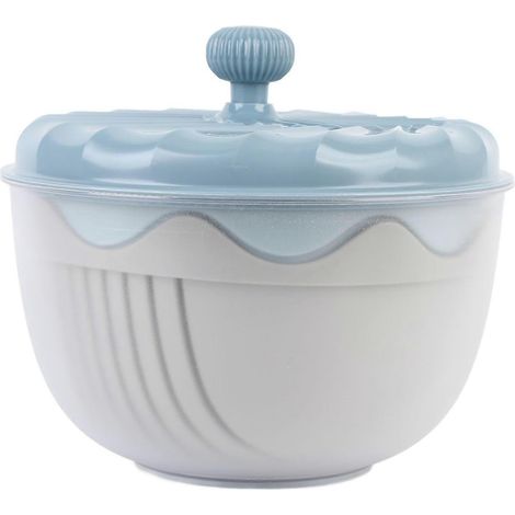 Essoreuse à salade multifonctionnelle et très efficace, avec lave-légumes et coupe-salade intégrés, pour un usage domestique. (1/4)