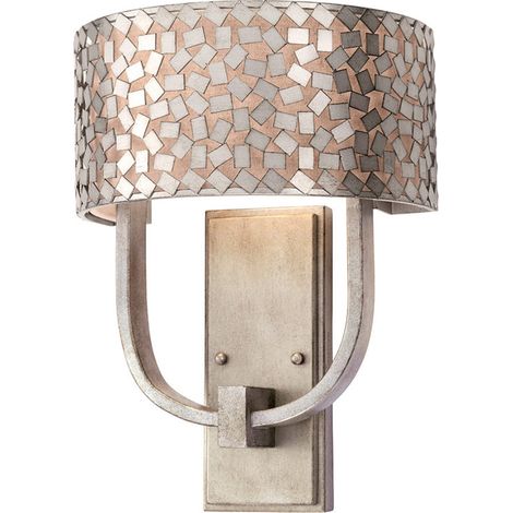 [GEBRAUCHT] B-Ware QUOIZEL Wandleuchte Confetti LED Wandlampe Designer Leuchte dimmbar silber (1/2)
