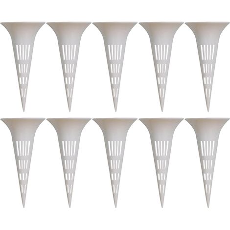 Juego de 10 estacas de riego con múltiples orificios Estacas de riego para interiores, ideales para orquídeas, jardines, patios, balcones, terrazas y uso en interiores y exteriores.