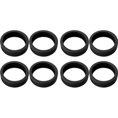 8 pièces bagages valise roues couvre antibruit amortisseur boîtier de chariot Silicone roulette Protection couverture noir. (1/5)
