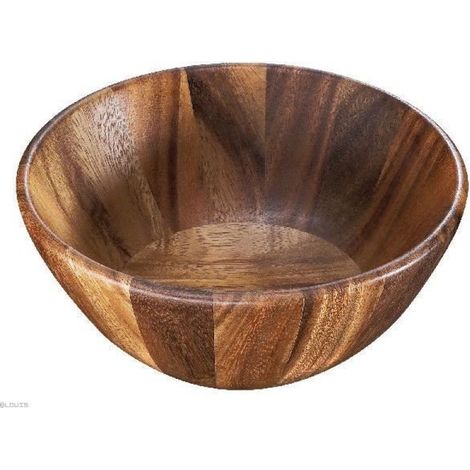 Saladier Compotier - Bois D Acacia - Diamètre 20 Cm - Pour Salades Et Fruits - 1 Pièce
