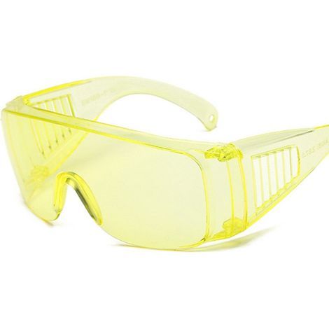 Lunettes de protection, lunettes laser, lunettes de protection, lunettes de protection laser, pour la protection des yeux, filtre à lunettes(jaune transparent) (1/5)