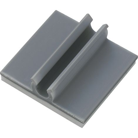TRU COMPONENTS  Befestigungssockel selbstklebend 543362 Bündel-Ø-Bereich 9.50 mm (max)   Grau 1 St.