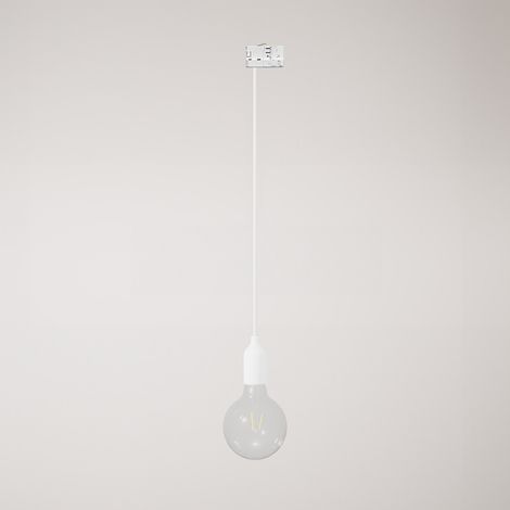 Creative Cables – Silikon-Schienen-Pendelleuchte mit Textilkabel – Leuchtmittel nicht enthalten (1/4)