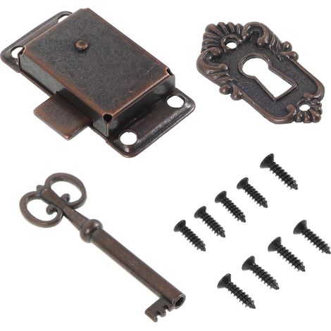 Ensemble de serrures vintage KICHOUSE pour bureaux et armoires (1/5)