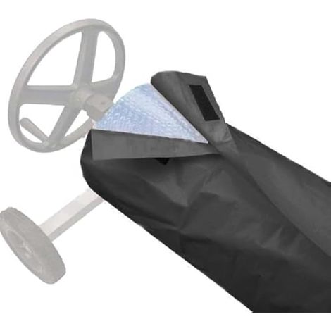 Bâche de protection solaire pour enrouleur de piscine, bâche étanche pour enrouleur de piscine, bâche solaire, enrouleur de couverture solaire indispensable conçu pour les piscines, offre une protecti (1/4)