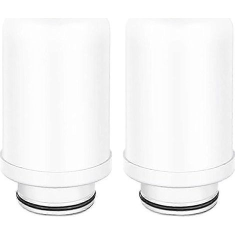 Water Filter Replacement Cartridges, Ceramic Filter Replacement, Faucet Filtration System, Activated Carbon Filter, (Ceramic Filter Cartridge x 2) (1/4)