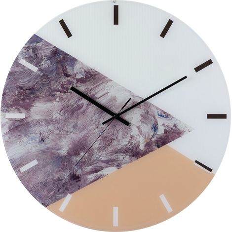 MDF-Wanduhr Dreiecke 60x4,5x60 cm (1/5)