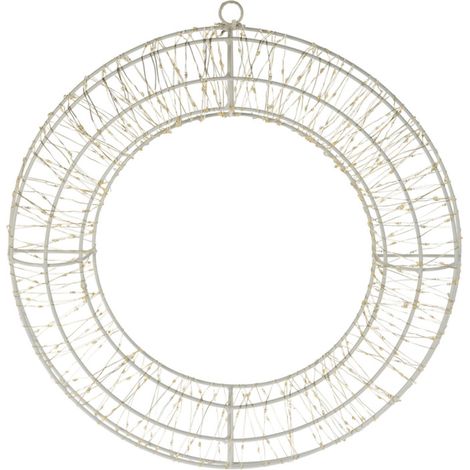 Couronne de Noël LED extérieure - 38cm (1/3)