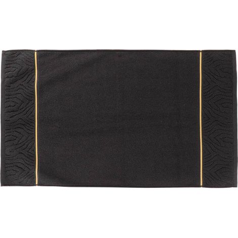 Teppich aus 100 % baumwolle, 50 x 85 cm, zebra-optik, arusha – schwarz - Tendance (1/4)