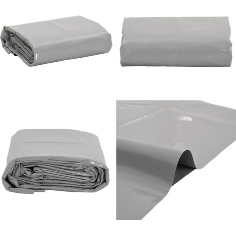Abdeckplane Grau 1,5x2,5 m 650 g/m² - Gartenmöbel abdecken - Wetterbeständig (1/5)