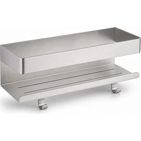 Duschregal ohne Bohren mit 2 Haken 25 cm (1/5)