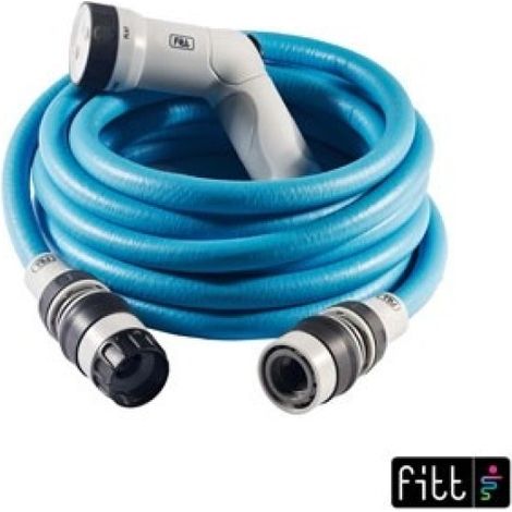 Manguera extensible ikon azul hasta 25 m con accesorios