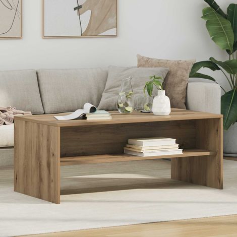 vidaXL Tavolino da salotto Rovere artigianale 100 x 50 x 40 cm