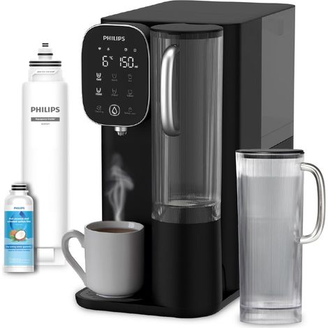 Philips Water Erogatore d’acqua a osmosi inversa 6500: acqua calda e fredda purificata in secondi, filtrazione RO 5 in 1, 110 contaminanti ridotti, rapporto 3:1, UV-C, senza installazione, 2000 L (1/5)