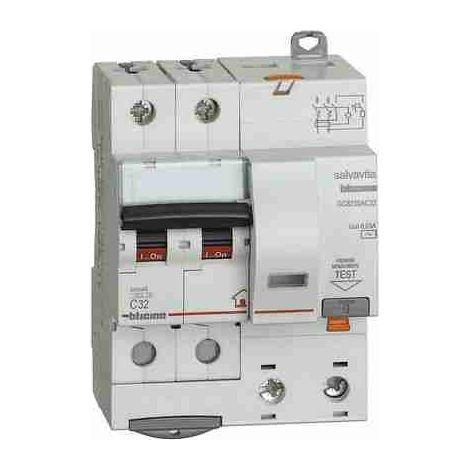 BTIGC8230AC32 Interruttore magnetotermico differenziale BTDIN-RS 2P tipo AC - In= 32A - Idn= 0.03A